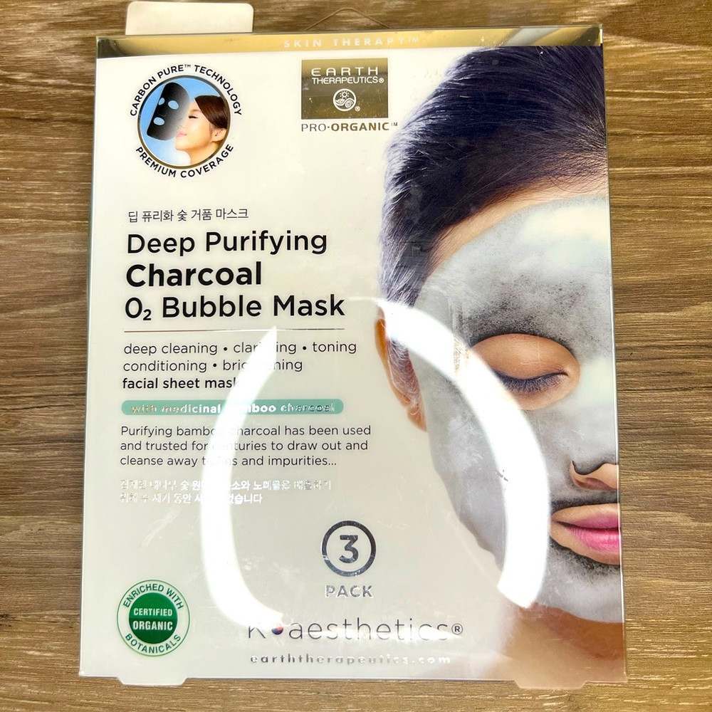 Deep Purifying CHARCOAL O2 Bubble Mask